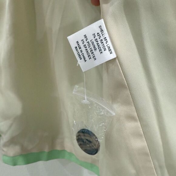 NWT Camila Coelho Revolve Adah Blazer Jacket Soft Mint Blue Women's Large - Picture 11 of 14